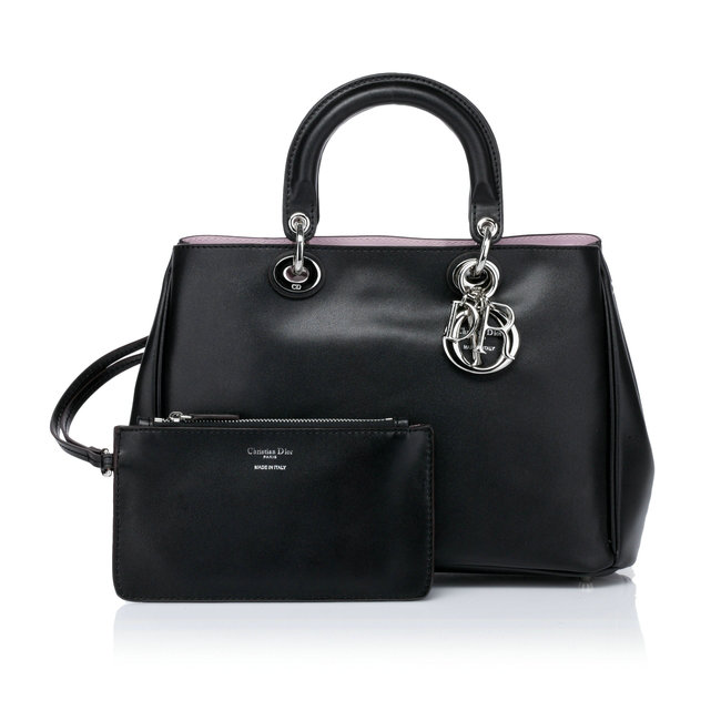 small Christian Dior diorissimo nappa leather bag 0902 black - Click Image to Close